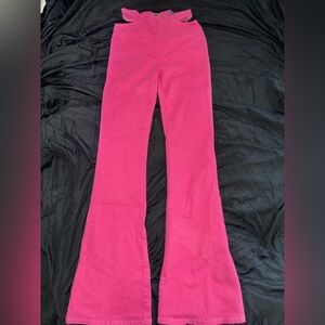 Edikted Pink Flared Pants